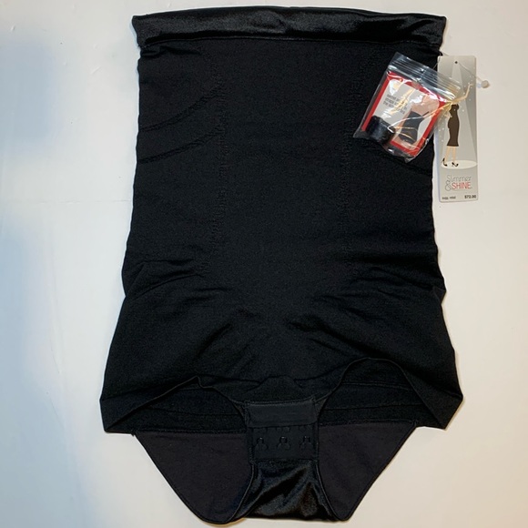 NWT SMALL SPANX Slimmer & Shine Bodysuit Black - Picture 2 of 13